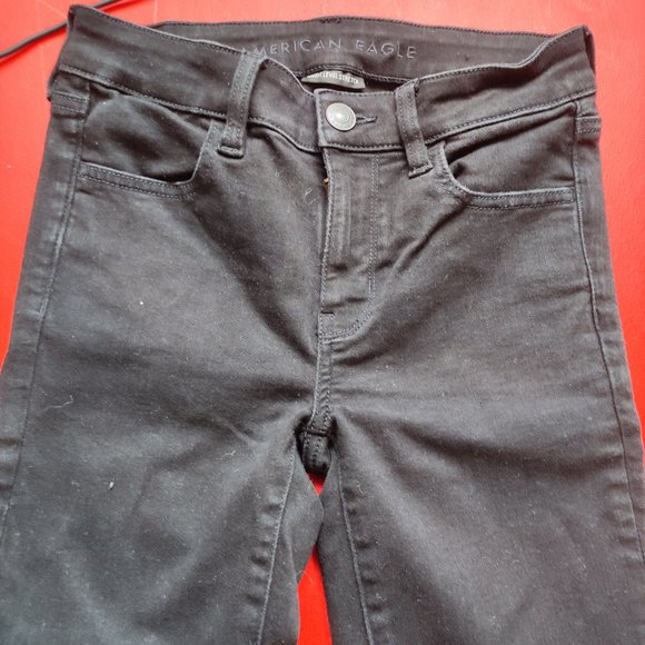 American Eagle ne(x)t level stretch black jegging women's size 4 - Picture 2 of 8